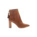 Banana Republic Boots: Brown Print Shoes - Women's Size 6 - Almond Toe