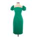 Black Halo Cocktail Dress - Sheath: Green Print Dresses - New - Women's Size 2