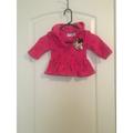 Disney Jackets & Coats | Disney Baby Girls Minnie Mouse Pink Fleece Jacket Zip Up Size 18 Months | Color: Pink | Size: 18mb