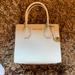 Michael Kors Bags | Michael Kors White Mercer Studio Medium Messenger Bag | Color: White | Size: 8.5” X 8” X 3.5”