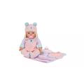 Tiny Treasures Bear Baby Doll Care Set. Comes beautifully packaged in a carseat style box, with real straps for even more play value