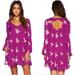 Free People Dresses | Free People Emma Floral Embroidered Tunic Mini Dress In Berry Purple | Color: Purple/Red | Size: S