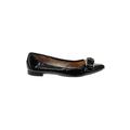 Kate Spade New York Flats: Slip-on Chunky Heel Casual Black Solid Shoes - Women's Size 6 1/2 - Almond Toe