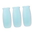 MAGICLULU 3 Pcs Hand Warmer Bottle Warmers Silicone Hot Water Warmers Hot Water Bag Electric Blue Shot Glasses on Chain Hot Water Bottle Cover Warm Compress Hot and Cold Baby Hot Pack
