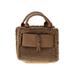 Brandon Blackwood Satchel: Tan Solid Bags