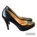 Nine West Shoes | Nine West Black Leather Rocha High Heels Platform Pumps | Color: Black | Size: 8