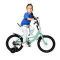 ieLsngai Children's Bike, Children's Walking Bike, Children's Bike, Children's Bike, Kid Bike with Stabilisers, Auxiliary Wheel, Green