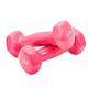 Dumbells Glossy Plastic Dipped Dumbbells For Men And Women Fitness Training Equipment Home Arm Lifting Arm Strength Dumbell Set (Color : Pink, Size : 10kg)