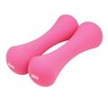 Dumbbel Bone frosted dumbbells for women slimming arms a pair of small dumbbells for sports shaping arms 2kg 1kg Barbell (Color : Pink, Size : 2.5kg)