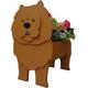 KIDYBO Cute Dog Planter, Chow Chow Dog Planter Plant Pot, Cute Animal Dog Flower Pots For Outdoor Garden Decoration, Gifts For Chow Chow Lovers Suitable For Dog Lovers Gifts, Garden Decoration