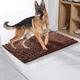 Ultra-Absorbent Dog Door Mat For Muddy Paws Dog Mat Dog Rug Wet Paws And Shoes Dog Doormat Super Absorbent Dirt Trapping Mat (Color : Brown, Size : 50x80cm)