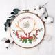 Premium Embroidery Kit, Christmas Embroidery Kit, Stitching kit for beginner, Wall Hanging Decor, Embroidery Hoop Decorations