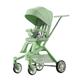 Portable Trolley Compact and Lightweight Travel Trolley with 360° Swivel seat (Color : Green)