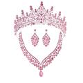Kamirola Tiaras and Crowns for Women,Tiaras Earrings Necklace, Crystal Bridal Jewelry Set, Costume Party Halloween Prom Pageant Jewelry for Women Girls(TR28), Alloy Steel, Rhinestone Crystal