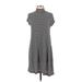 LA Hearts Casual Dress - Midi: Black Stripes Dresses - Women's Size Small