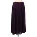 Eileen Fisher Casual Maxi Skirt Long: Purple Solid Bottoms - Women's Size 0