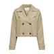 JDYNELLIE LINEN MIX SHORT JACKET OTW Damen beige, Gr. M, Leinen, Weiblich Jacken outdoor