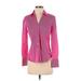 Calvin Klein Long Sleeve Button Down Shirt: Pink Tops - Women's Size X-Small