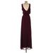 Show Me Your Mumu Cocktail Dress - Formal Plunge Sleeveless: Burgundy Solid Dresses - New - Women's Size X-Small