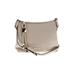 J.Crew Leather Crossbody Bag: Pebbled Gray Solid Bags