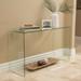 12mm Tempered Glass Console Table, Clear