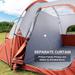 10-Person Outdoor Portable Easy Set Up Dome Camping Tent for Hiking/Traveling, Windproof