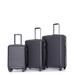 3 Piece Luggage Sets ABS Lightweight Suitcase with Two Hooks, Spinner Wheels, TSA Lock, (Size 20/24/28)