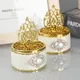 Gold Candy Boxes Wedding Party Gift Box Baby Shower Display Pagoda Shape Organiser Western-Style