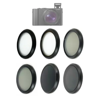 Uv cpl pl nd8 nd16 nd32 stern neutrale dichte linsen filter aufkleber für sony rx100 canon g7x3 ricoh griii x panasonic lumix dc lx10