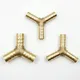 Durable Flexible Connector 3 WAY Joiner Joiner Tee Connector 6mm 8mm 10mm 12mm All Copper Material