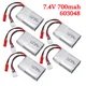 7 4 V 700mAh Lipo Batterie Für MJX X600 F46 X601H JXD391V RC Hexacopter Ersatzteile Akku aufladen rc