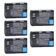 5Pcs 2650mAh LP-E6 LPE6 LP E6 Batterien für Canon 5D Mark II III 7D 60D EOS 6D 7D 80D und BG-E14