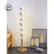 Lampadaire vertical en forme de bûche d'art design italien lumière LED blanche salon décor de