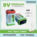 SHENFUSAI-USB lithium-ion battery 9V 16800MAH rechargeable lithium-ion battery 6-year service