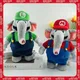 27cm Toy Elephant Mario Luigi Mario Super Mario Anime Cartoon Plush Doll Stuffed New Styles Toys