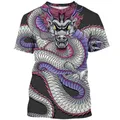 Kirin Beast Summer t-shirt da uomo personalità Trend Tough Guy Style stampa 3D qualità allentata