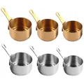 Stainless Steel Milk Pot Saucepan Nonstick Small Pan Mini Pots With Handle For Warming Milk Cooking