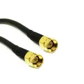 Adaptateur de câble en queue de overRG58 pour routeur WiFi prise SMA mâle fil flexible noir à