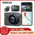 Bepocam ZD47 voiture enregistreur DVR 4K + 1080p double objectif intégré GPS wifi dashcam voiture