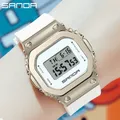 SANDA-Montre de sport de style G pour hommes et femmes étanche réveil multifonctionnel