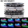 DC 12V WS2811 LED Strip Full Color 5050 RGB indirizzabile Led Pixel Strip Light 1 Ic Control 3 LED