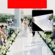 Tapis miroir de luxe pour centres de table de mariage tapis d'allée 1m de large décoration de