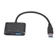 2in1 USB 3.0 to HDMI-compatible VGA Converter Dual Output Adapter 1080P USB to VGA HDMI Adapter