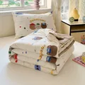 Antibacterial Bean Velvet Summer Quilt Cool Blanket Air conditioning quilt thin comforter single bed