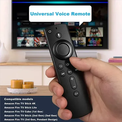 Universal Voice Fernbedienung Kompatibel mit Amazon Feuer TV Stick/Feuer TV Cube/Feuer TV Stick 4K Image