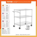 VEVOR-Chariot Utilitaire Roulant à 3 Niveaux Unité Mobile de Mise en Place Chariot de Rangement en