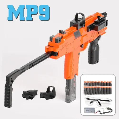 MP9 Spielzeug pistole Elektro schaum Dart Blaster Pistole Soft Bullet Maschinenpistolen automatische