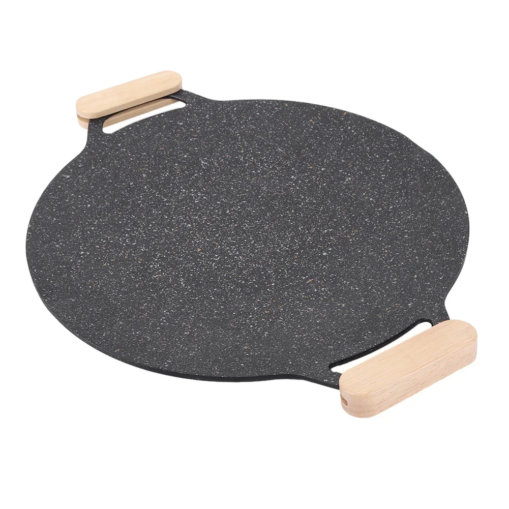 Massivholz-Grillpfanne, Griff, Verbrühungsschutz, 2 Stück, Pfanne, isolierter Griff, hitzebeständig, für Kochgeschirr, Saucenpfanne, Sautieren, Grillpfanne Image