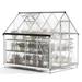Jaxpety 6' W x 8' D Heavy Duty Polycarbonate Greenhouse Aluminum/Polycarbonate Panels in Gray | 76.8 H x 70.5 W x 88.5 D in | Wayfair HG61P1347-F03