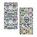 Ambesonne Gamer Themed Fitted Sheet Set 2 Pack Arcade Retro Effect _sds1145 Microfiber/Polyester in Black/Blue/Gray | Twin Fitted Sheet | Wayfair